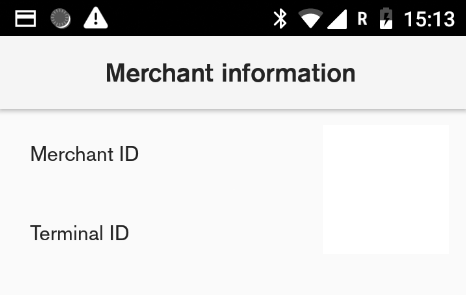 Merchant ID and Terminal ID