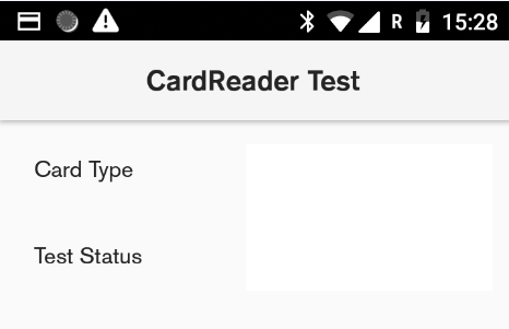 Card reader test result