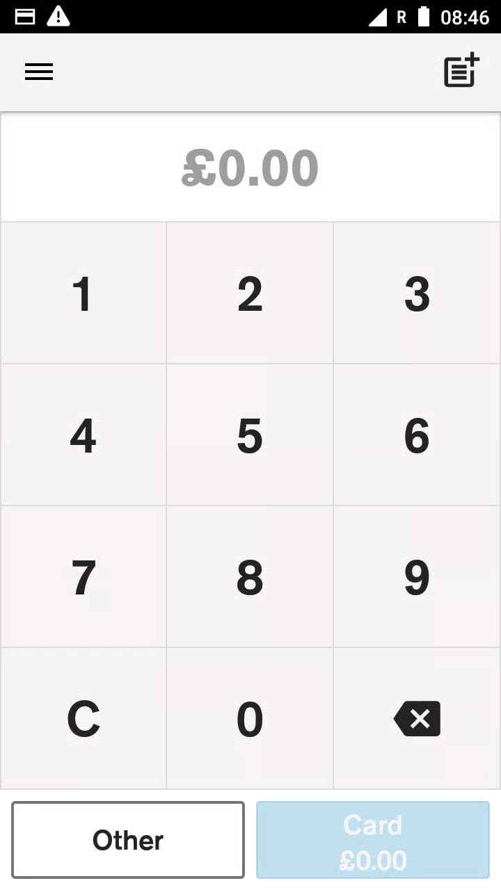 Swipe down from the top