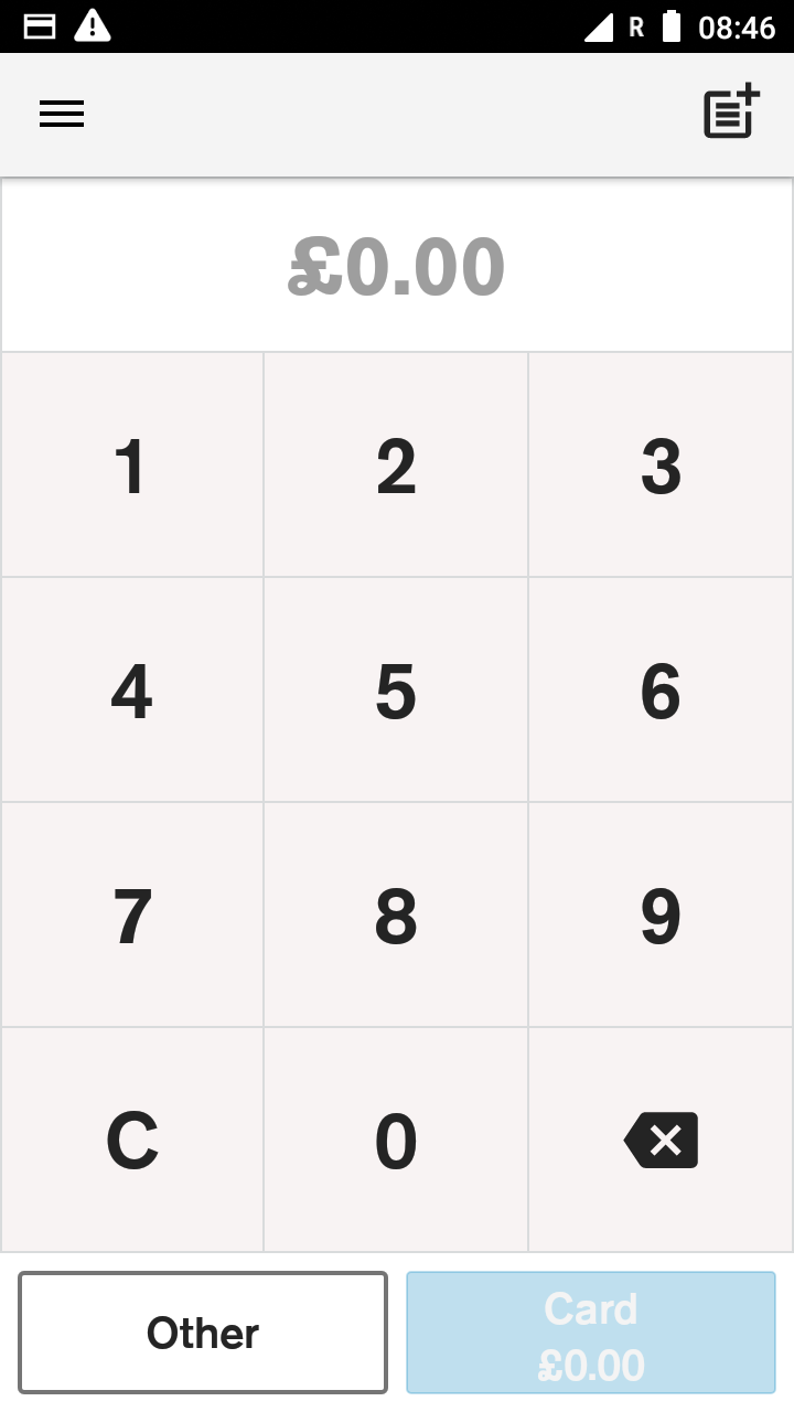 Swipe down from the top
