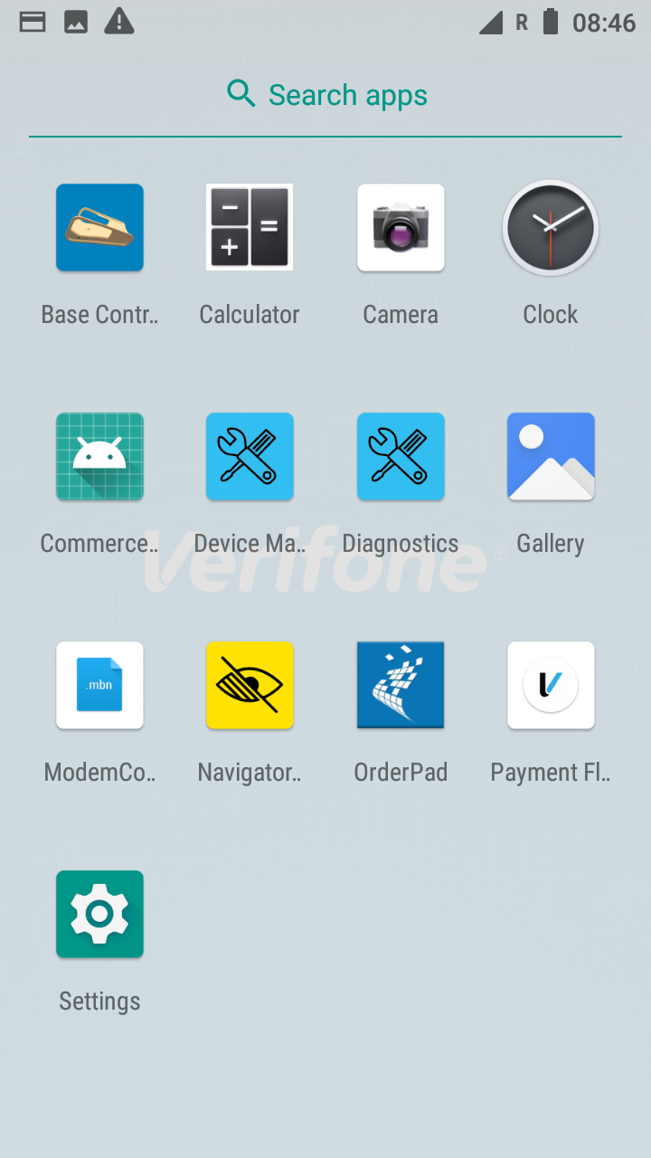 Diagnostics menu
